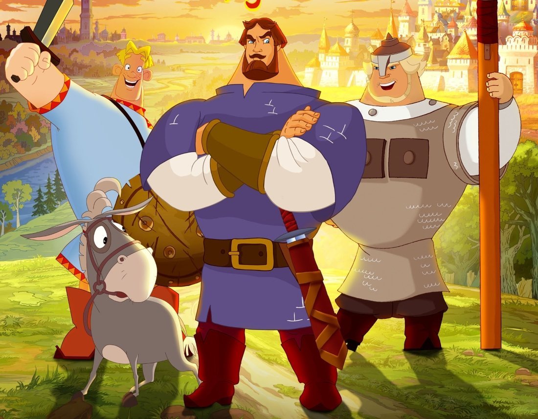 Илья Муромец алёша Попович и Добрыня Никитич