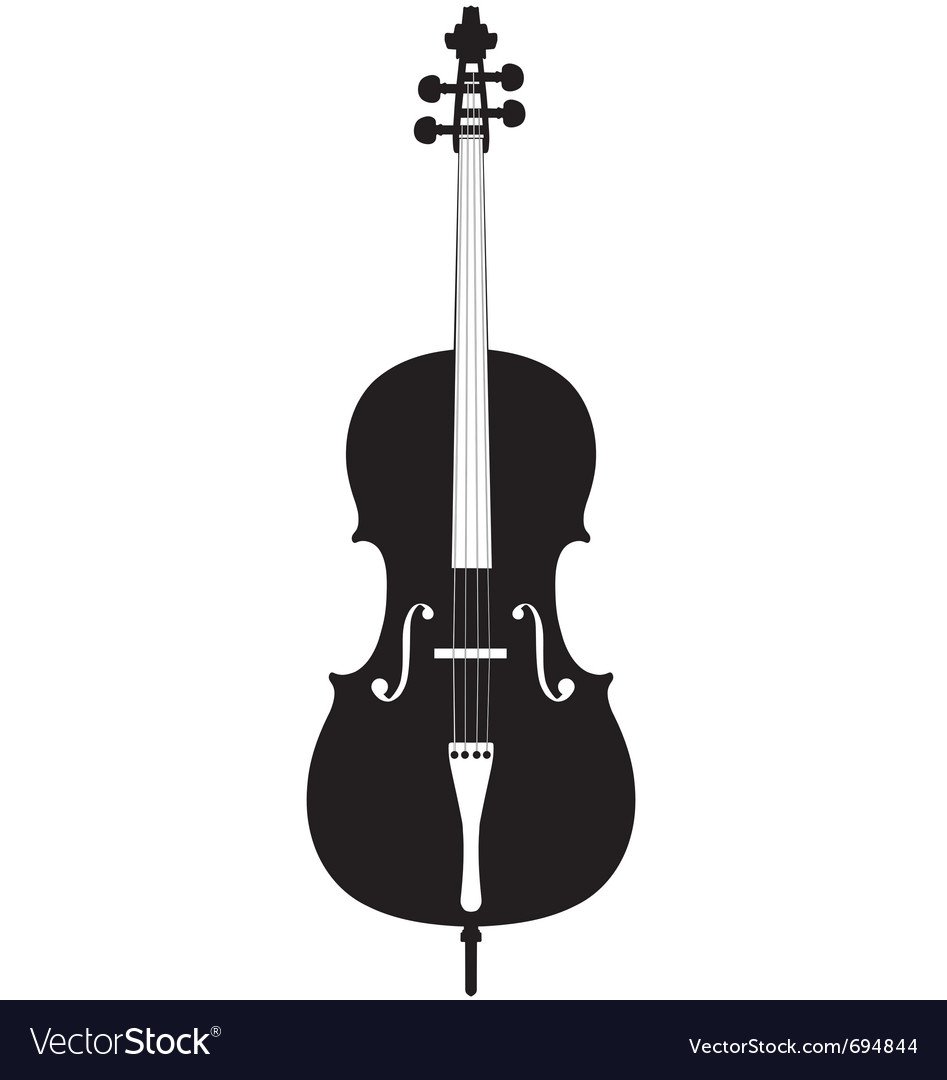 Виолончель силуэт