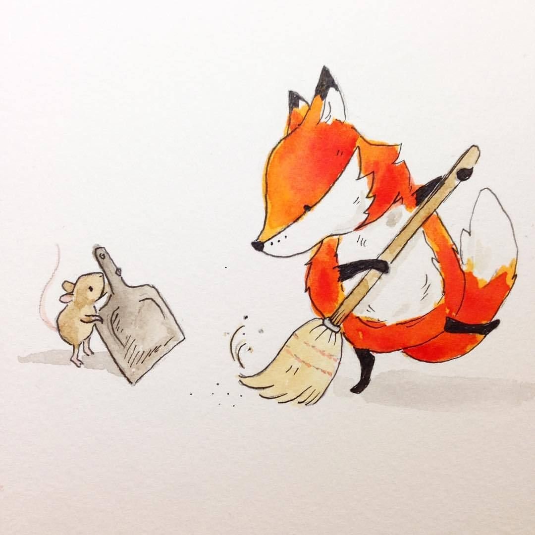 Иллюстрации с лисами