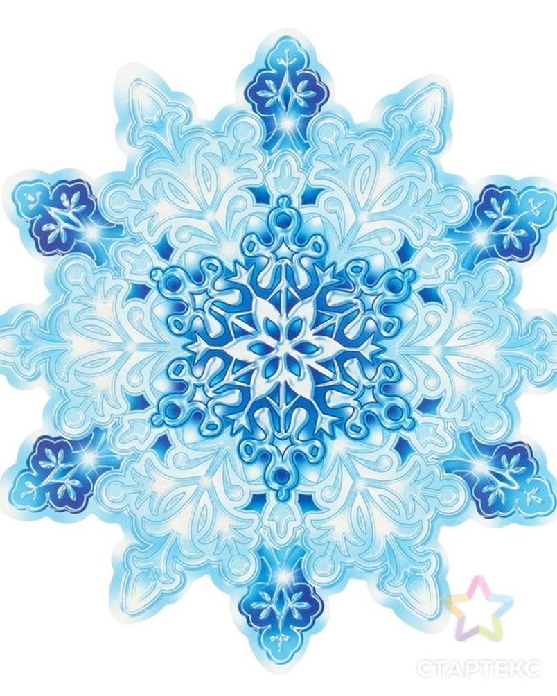 Украшение на скотче "Снежинка"