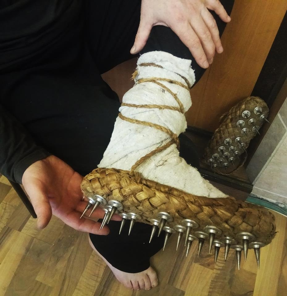 Лапти из ивы