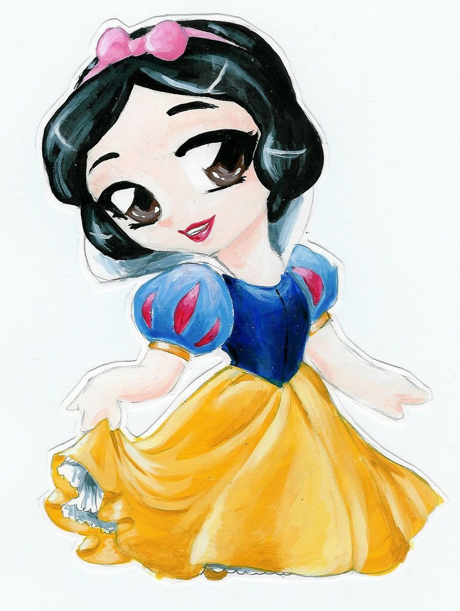 Принцессы Чиби Белоснежка