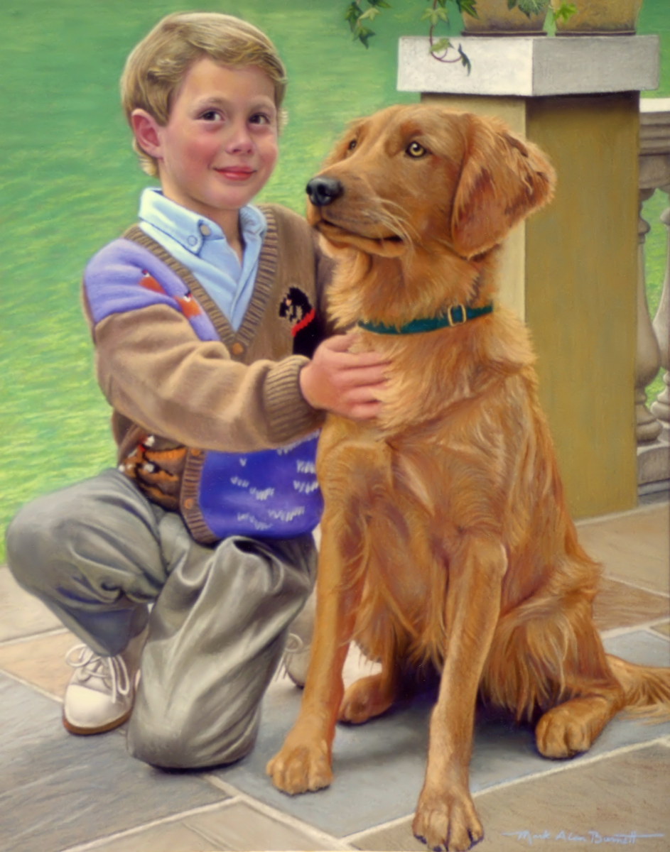 Мальчик с собакой
