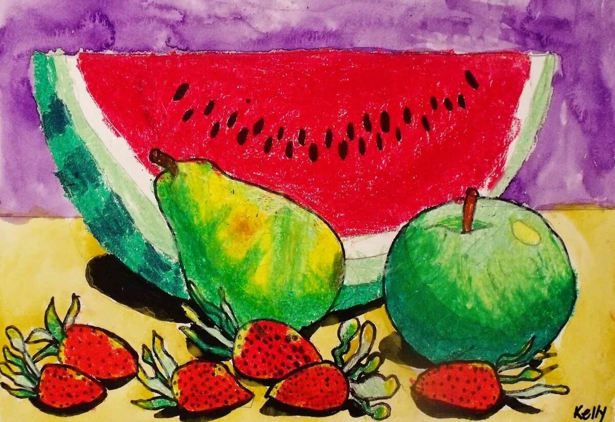 Сочный Арбуз в разрезе