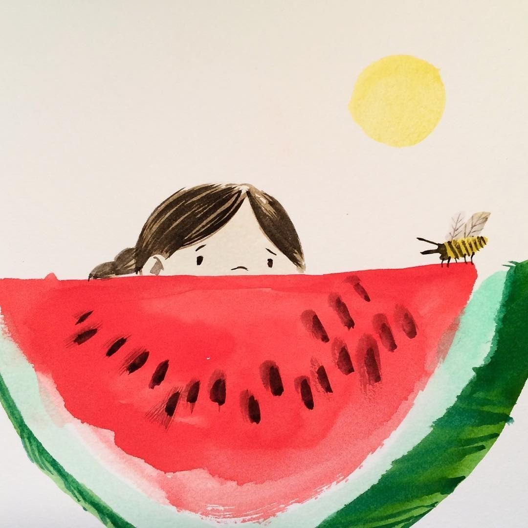Рисунок на тему Арбузное лето
