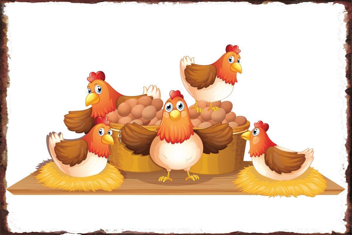 Курочка с цыплятами для детей