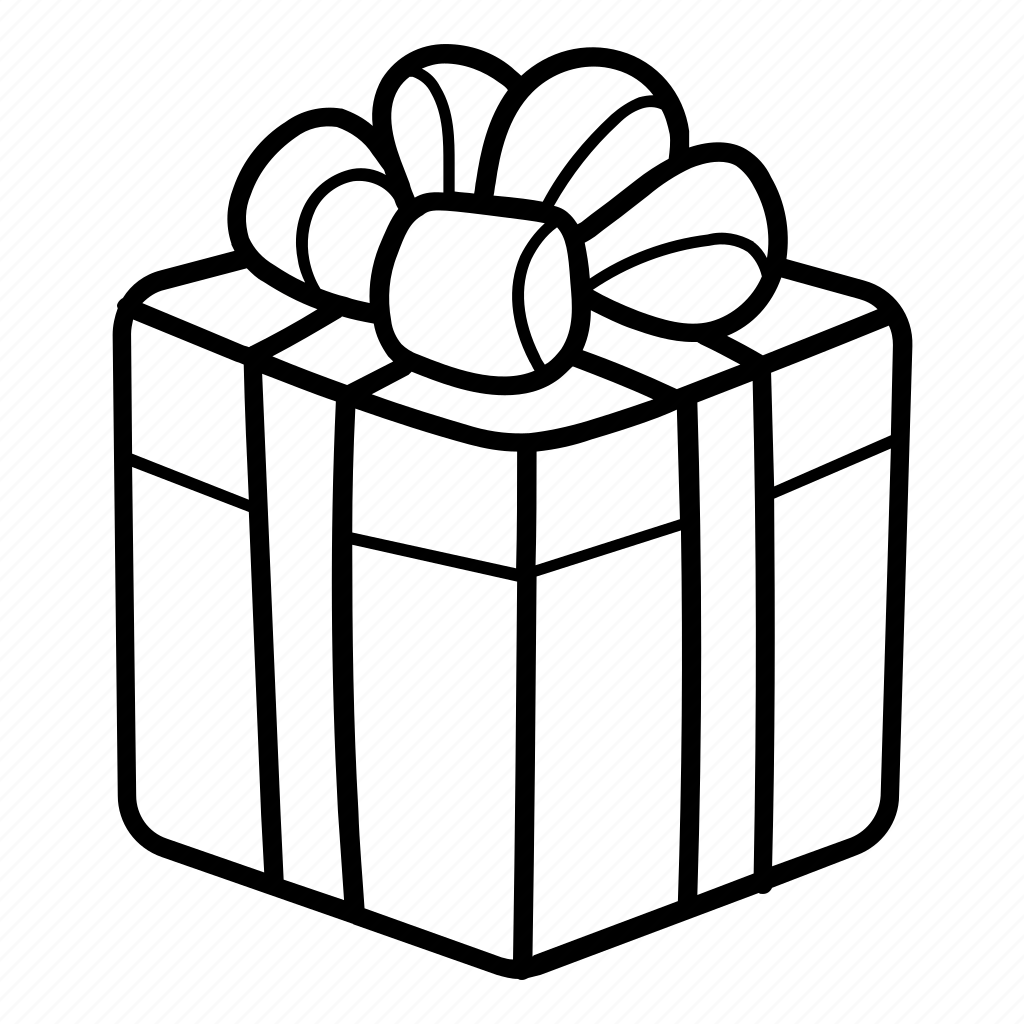 Подарок черно белый