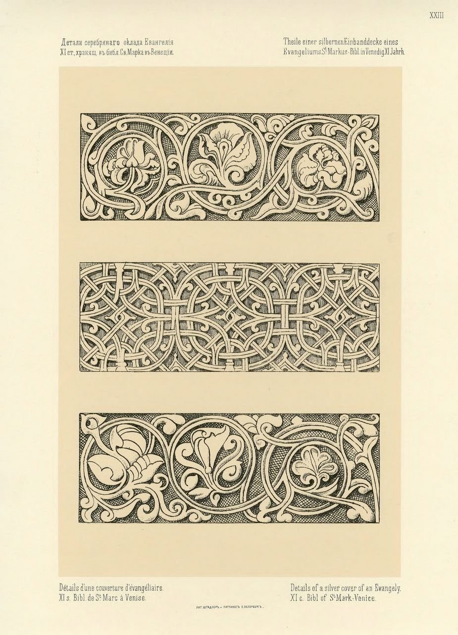 Собрание византийских и древнерусских орнаментов
