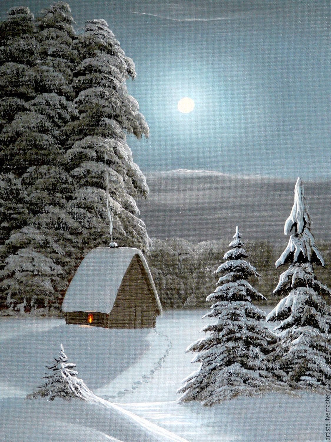 Сказочная зимняя деревня