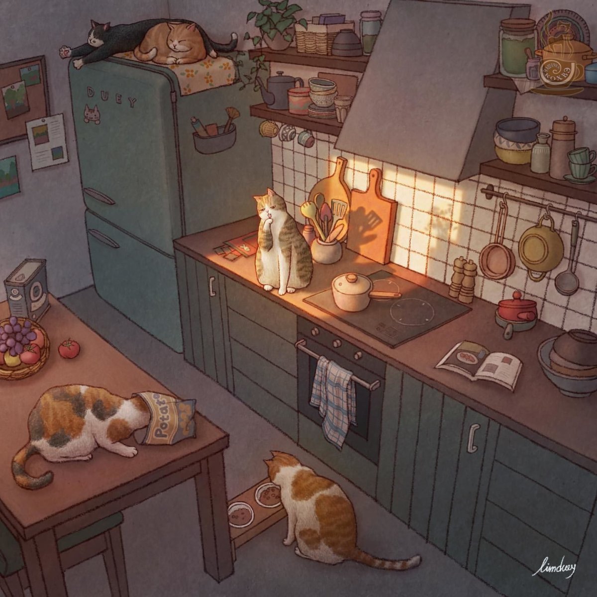 Кошачий мир художницы limduey