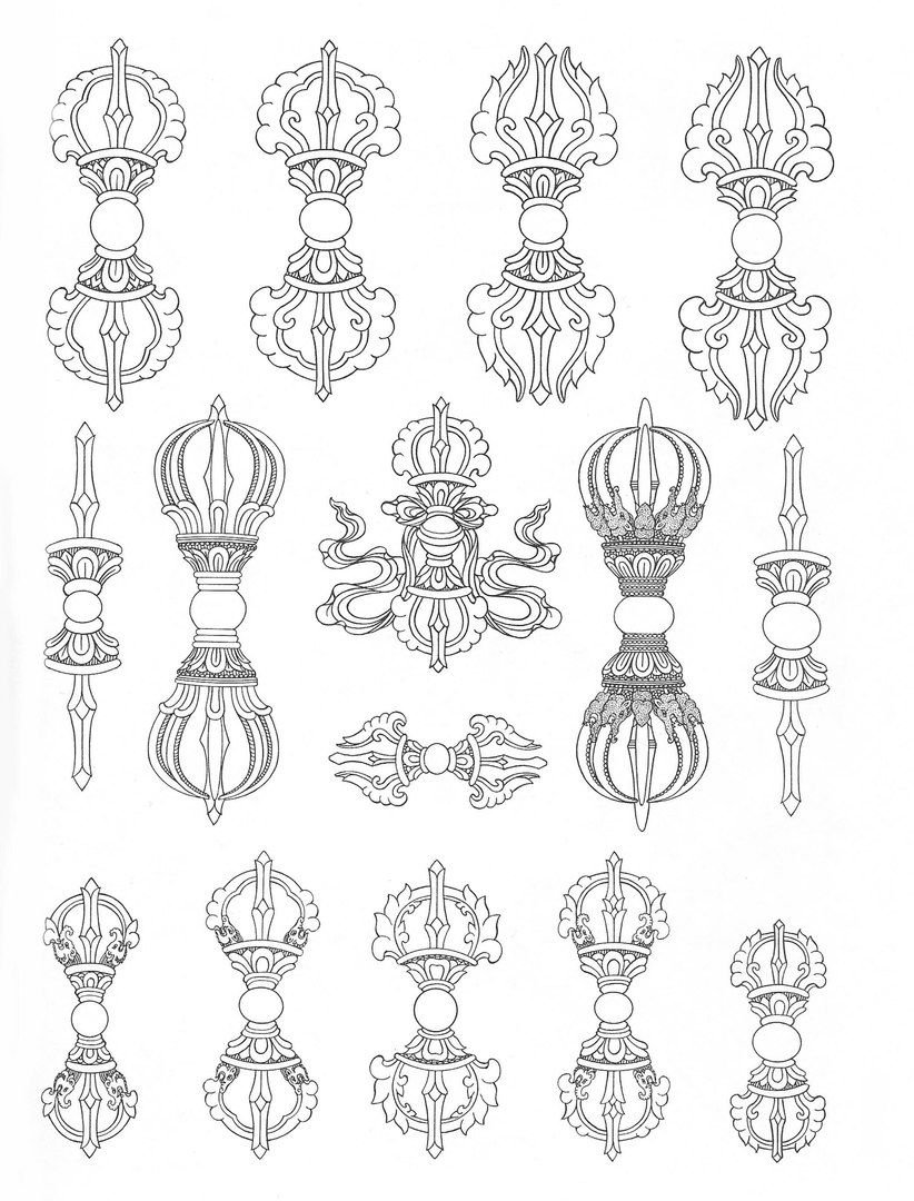 Буддийские символы Ваджра