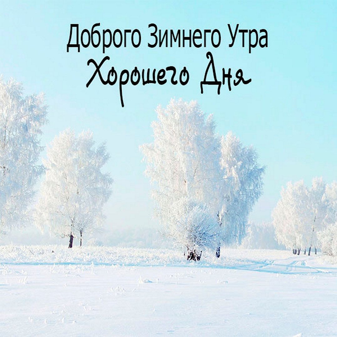 Доброе утро хорошего дня зима