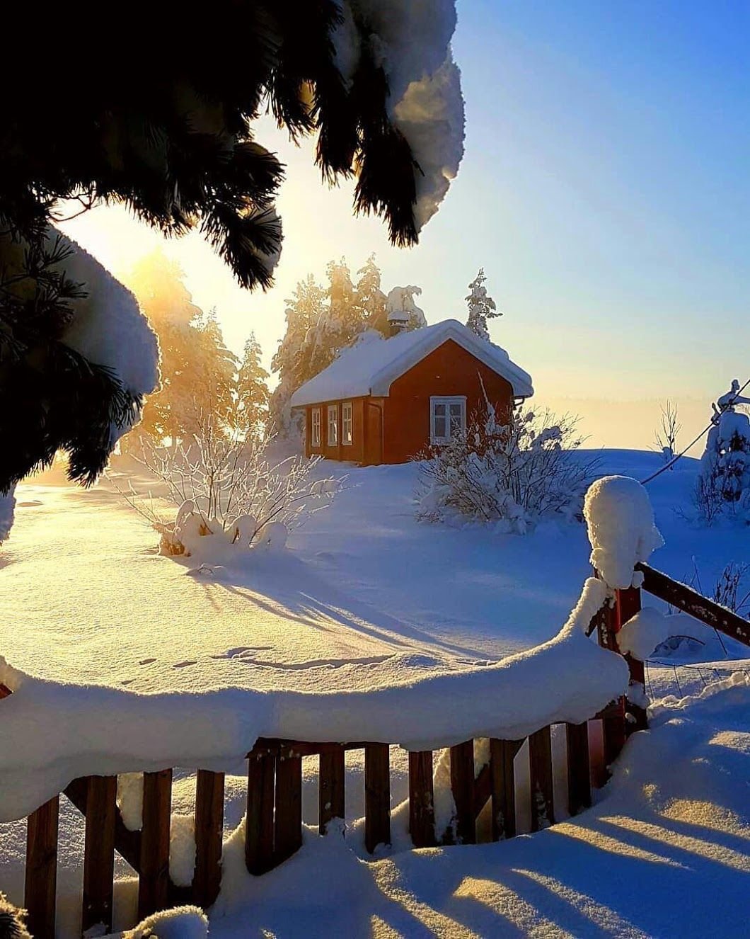 Зима в деревне