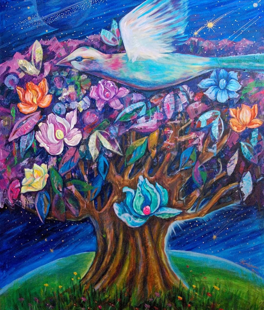 Птицы в волшебном саду