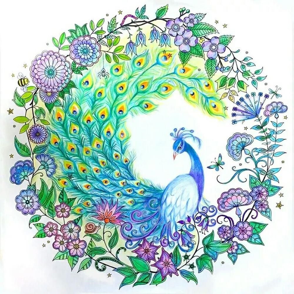 Павлин нарисовать