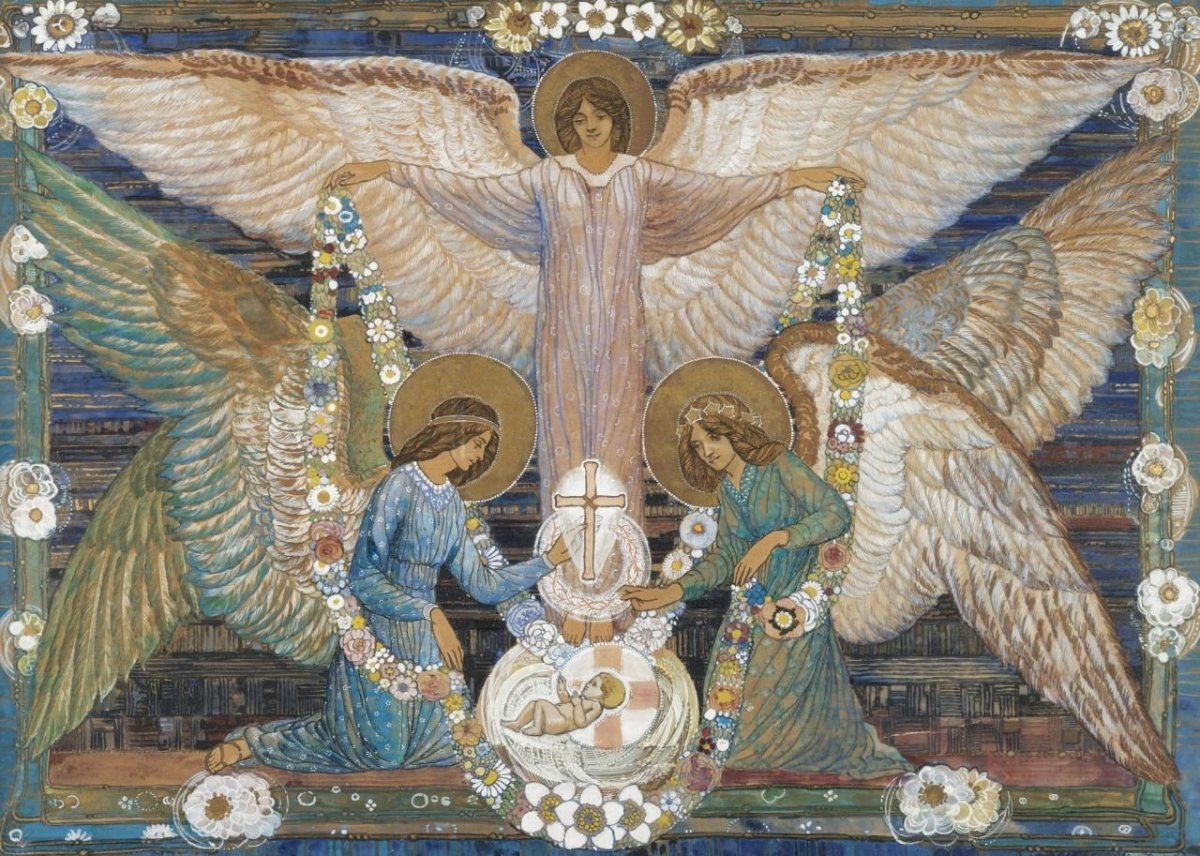 Серафим Херувим фреска роспись храма