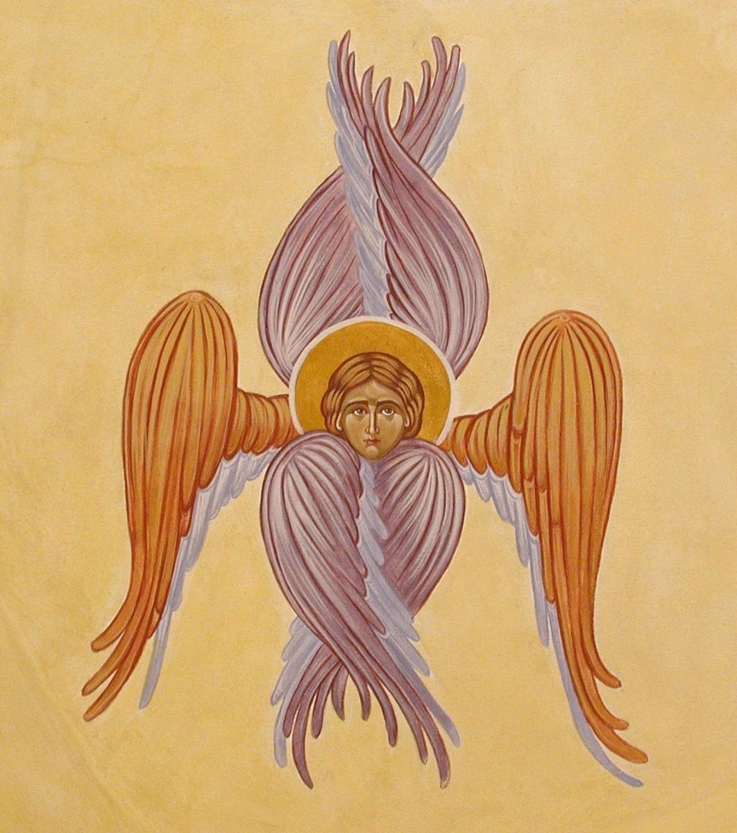 Серафим Херувим фреска роспись храма