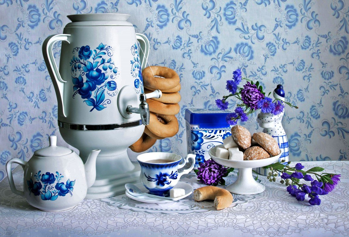 Гжель три девушки