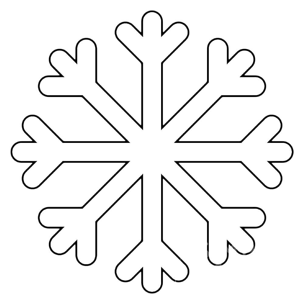 Снежинки цветные