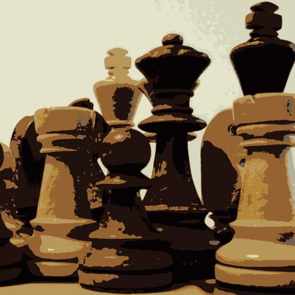 Шахматные фигуры фон