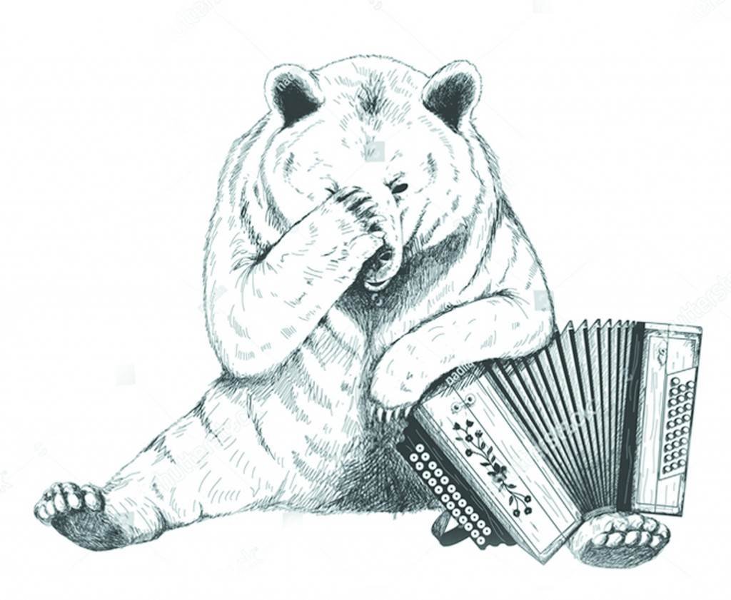 Медведь на балалайке лого