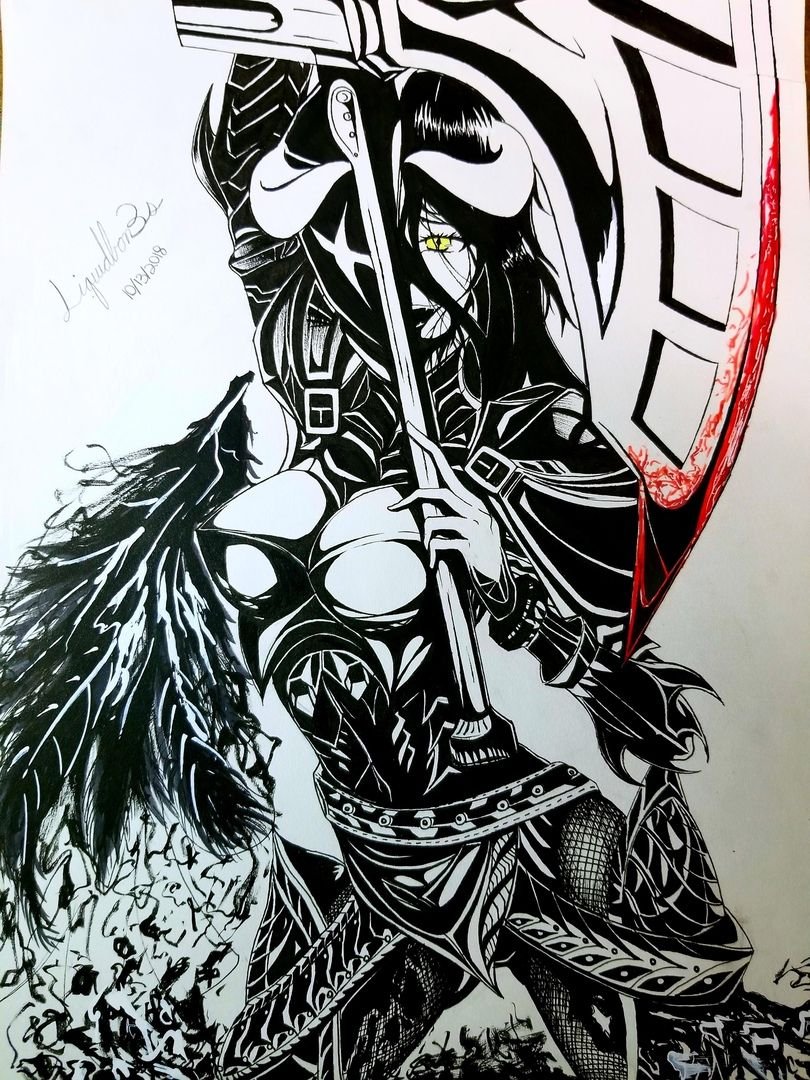 Альбедо Оверлорд тату