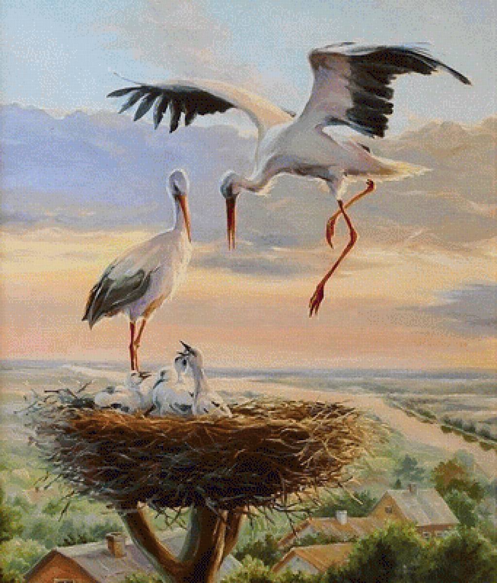 Бессонов Сергей картина Аисты