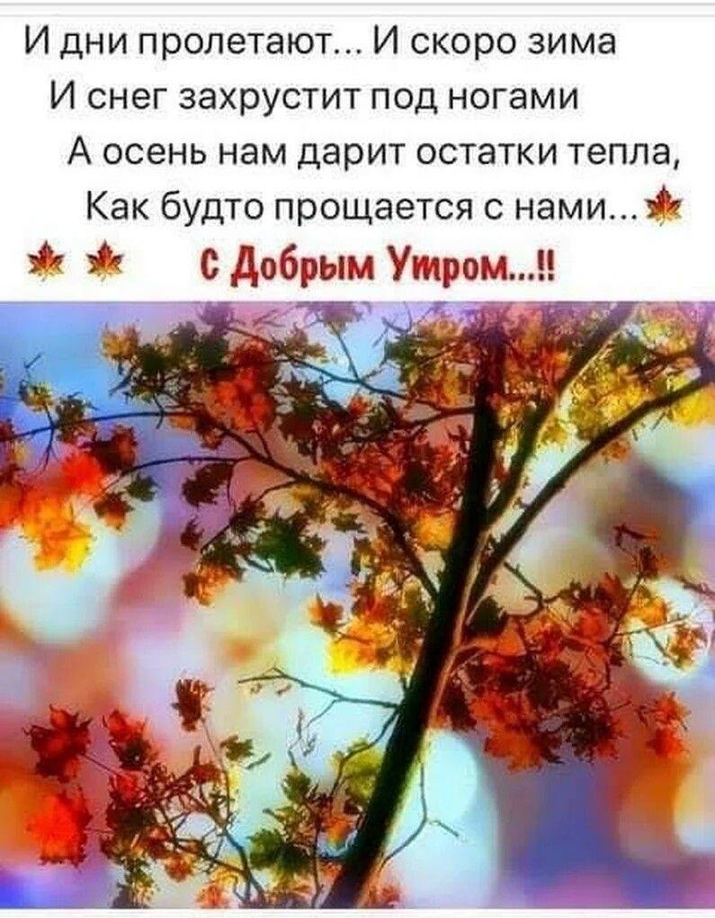 С добрым осенним утром стихи