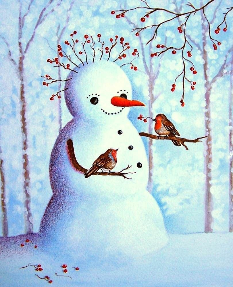 Зима рисунок