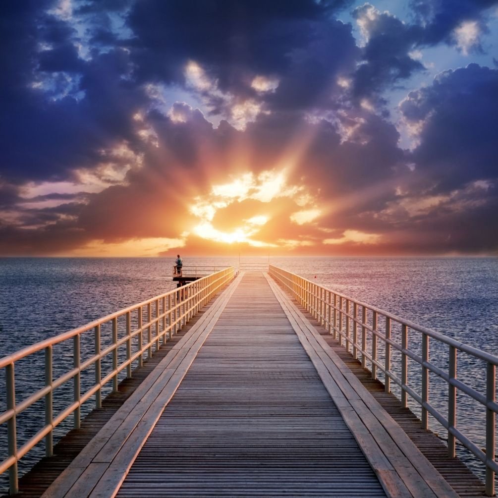 Причал закат