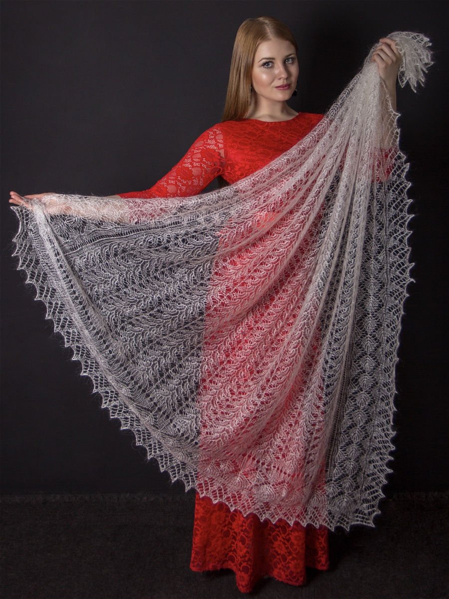 Оренбургский пуховый платок Гильдия Пуховниц