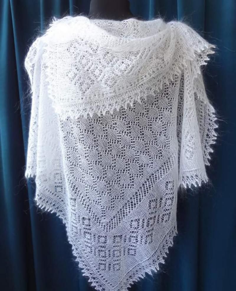 Оренбургский пуховый платок народный промысел