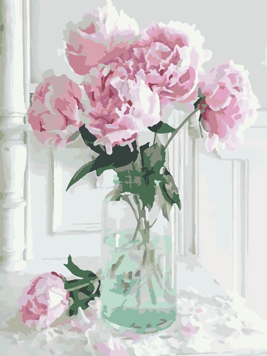 Пионы в вазе