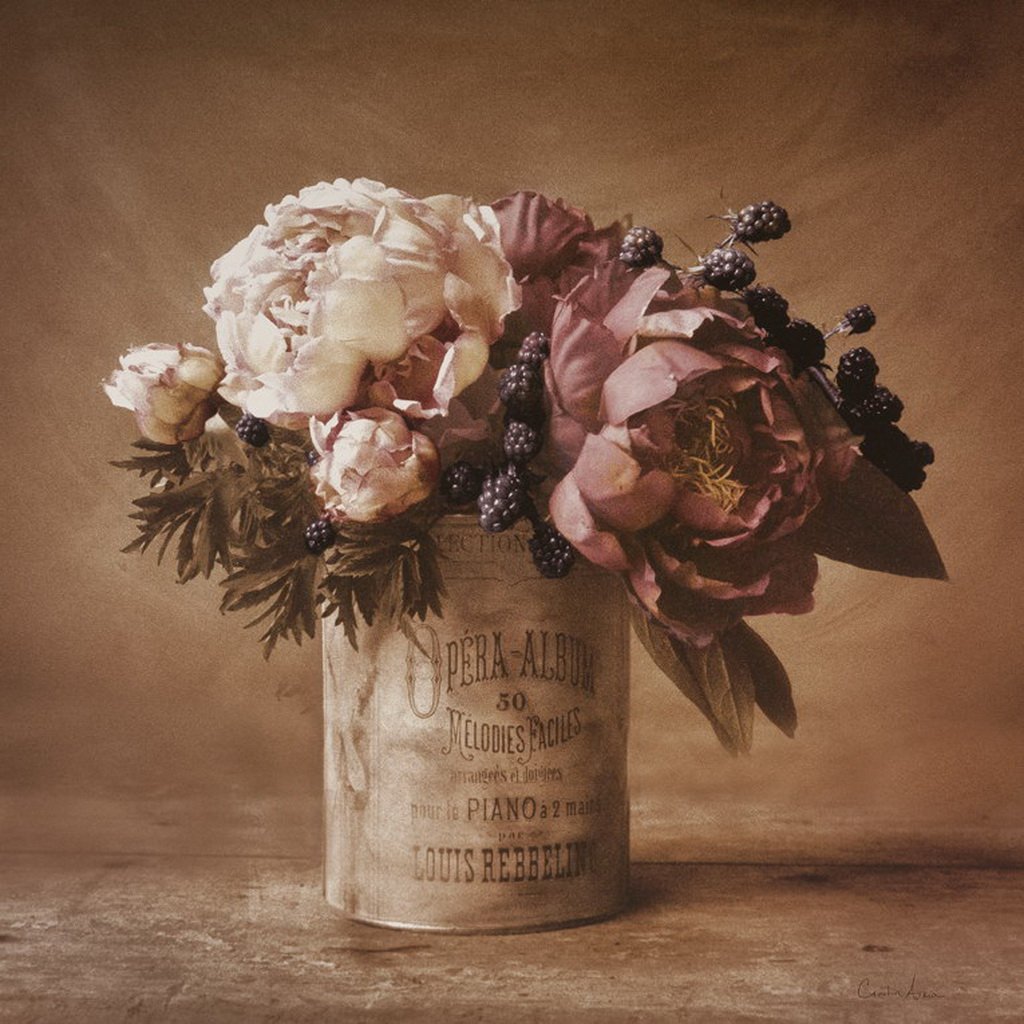 Винтажные букеты цветов