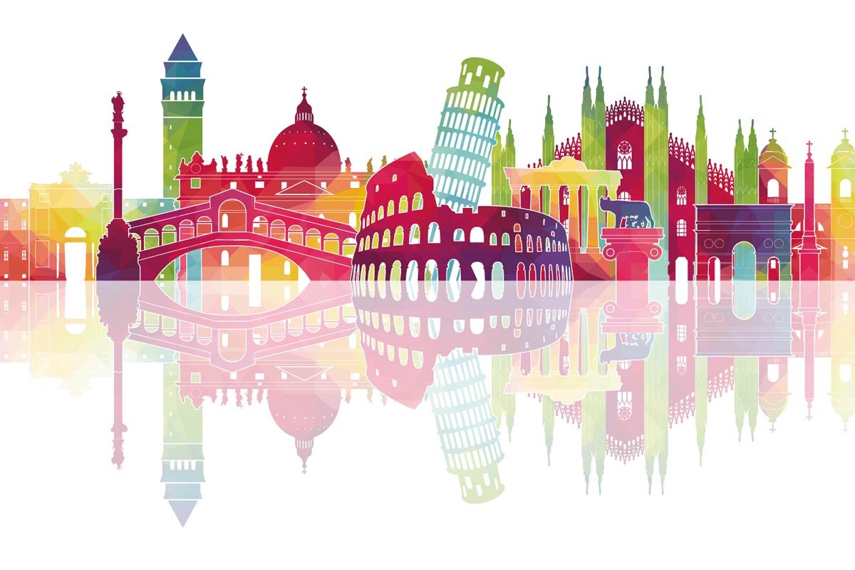 Надпись made in Italy