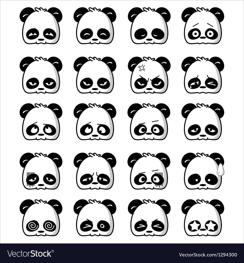 Панда рисунок