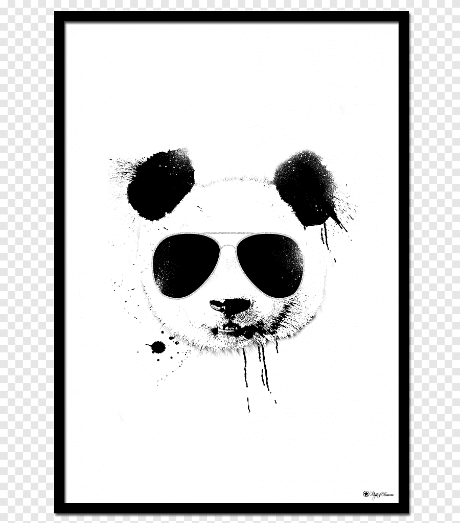 Панда рисунок простой