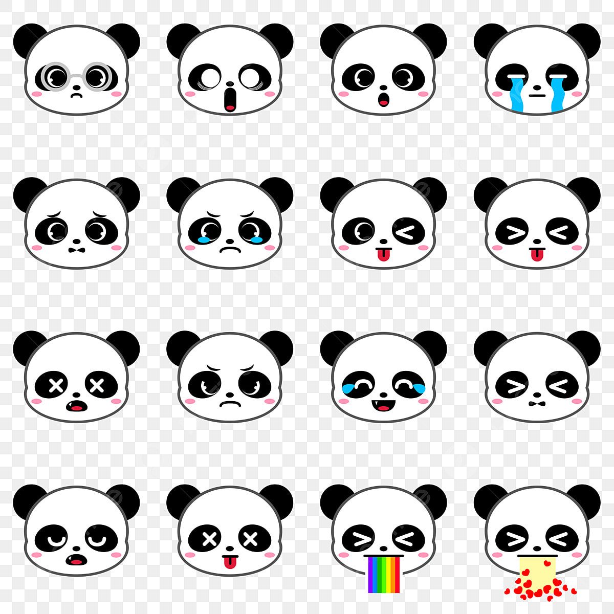 Панда рисунок