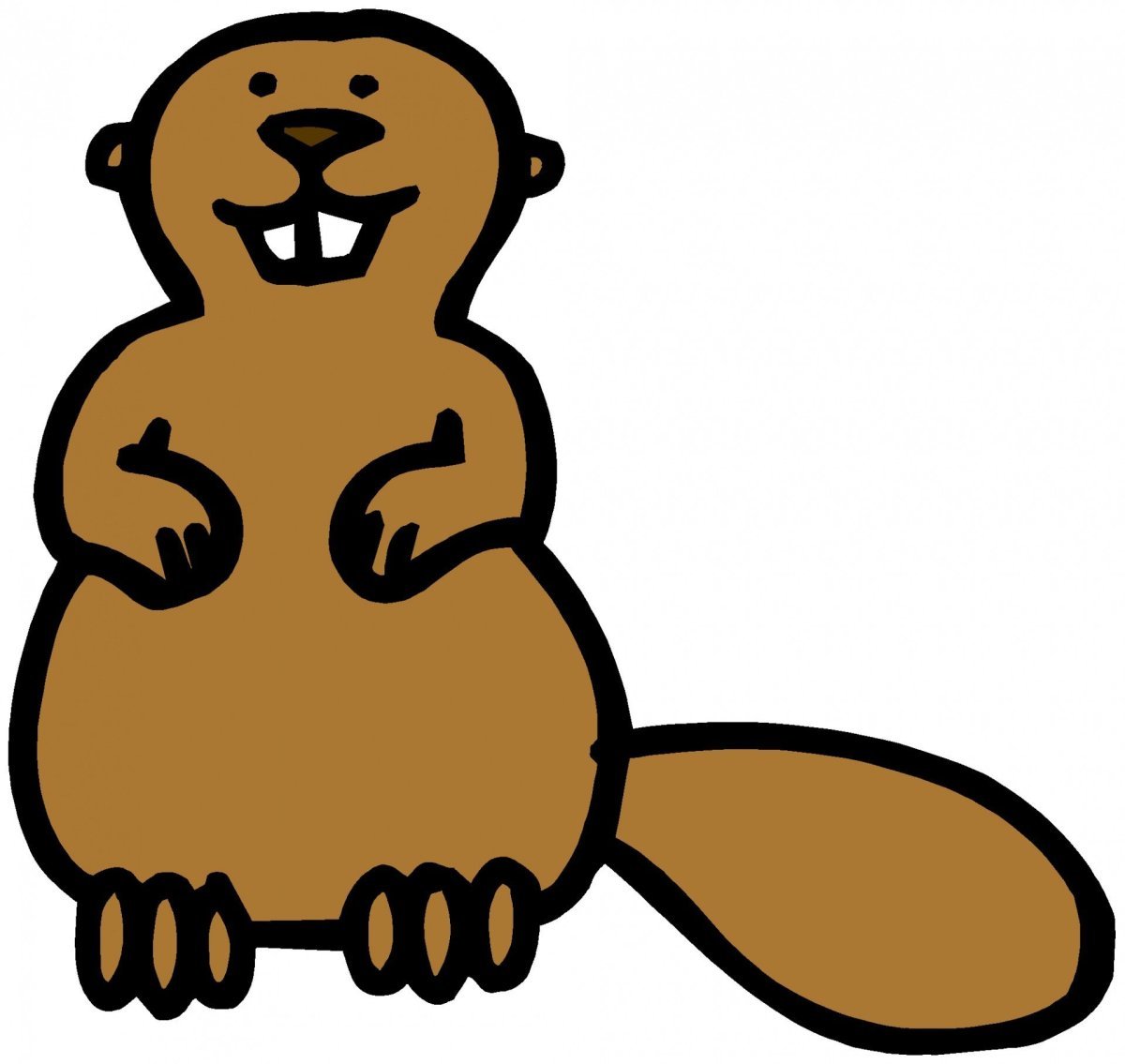 Бобер рисунок