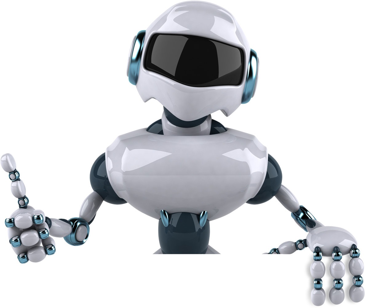 Робот на прозрачном фоне