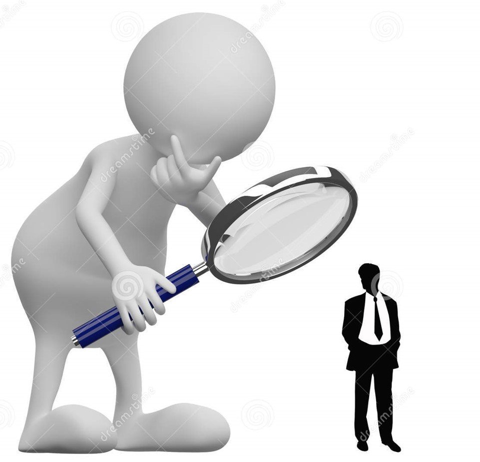 Человечек с биноклем