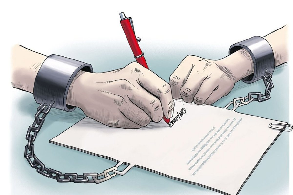 Обязательства карикатура