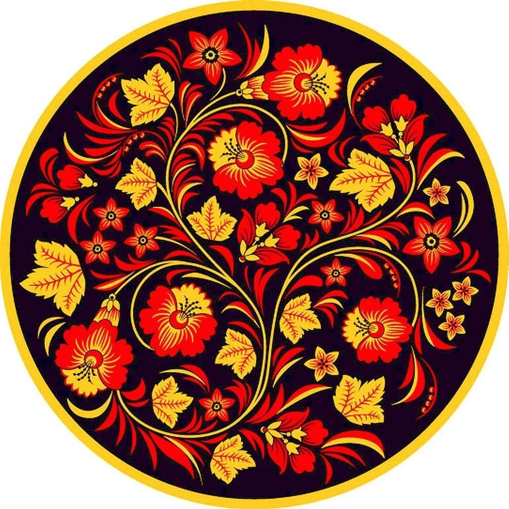 Городецкий стиль хохломской росписи