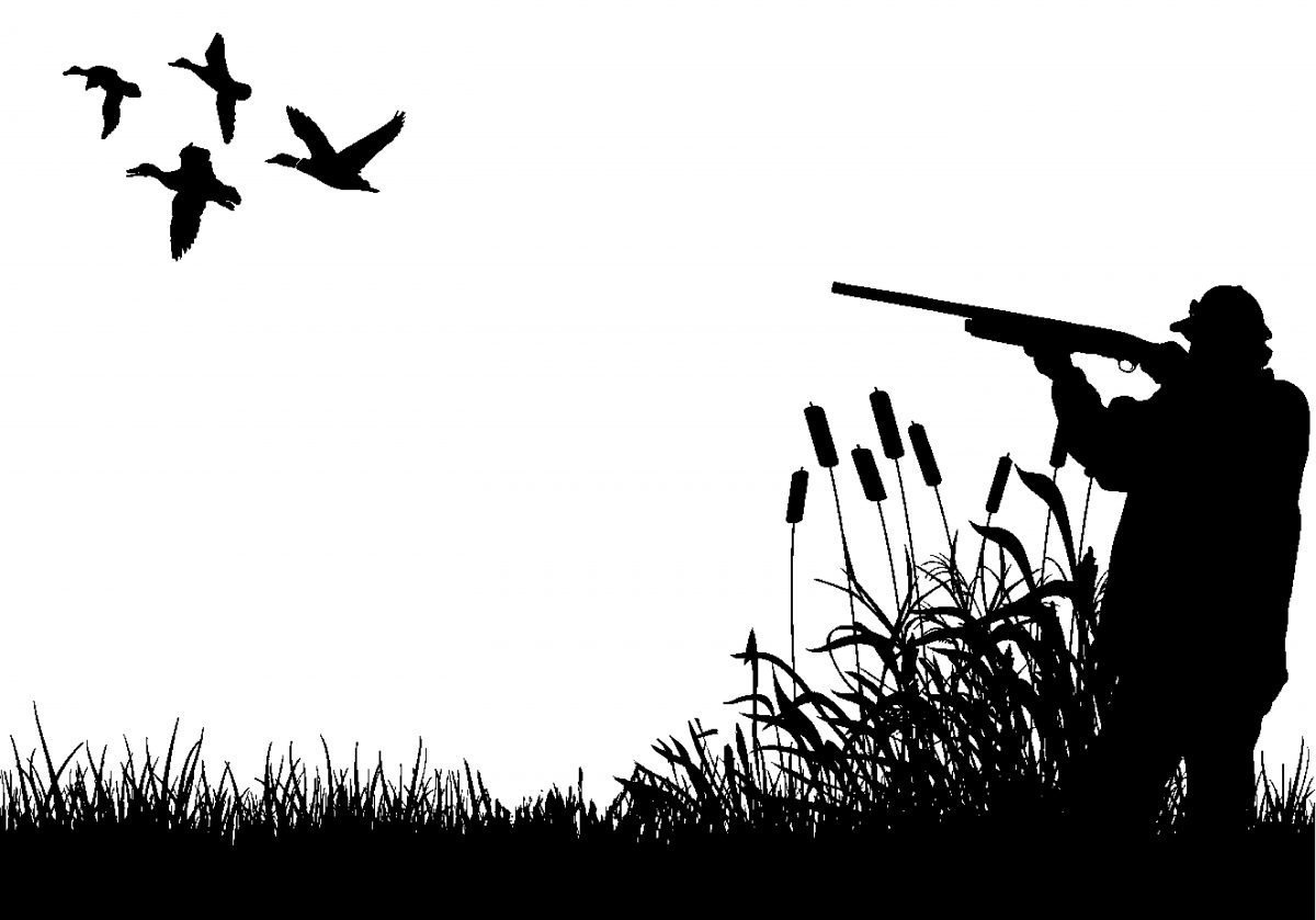 Охота силуэт