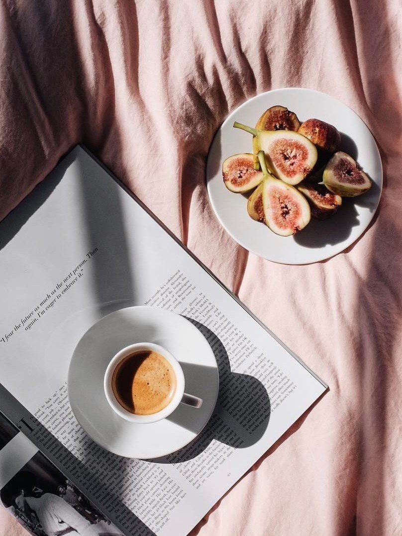 Стильный завтрак кофе