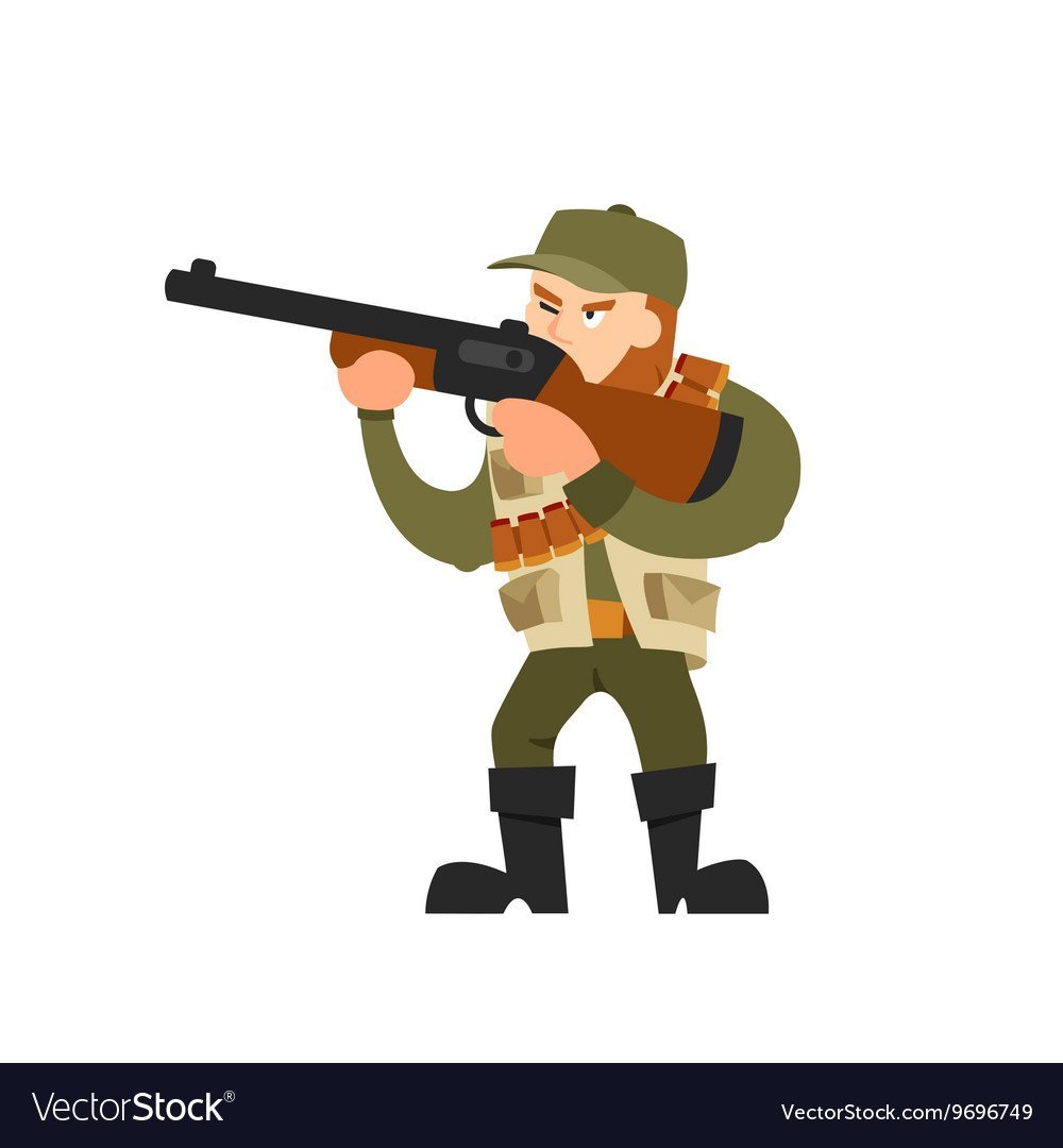 Ружье в лесу