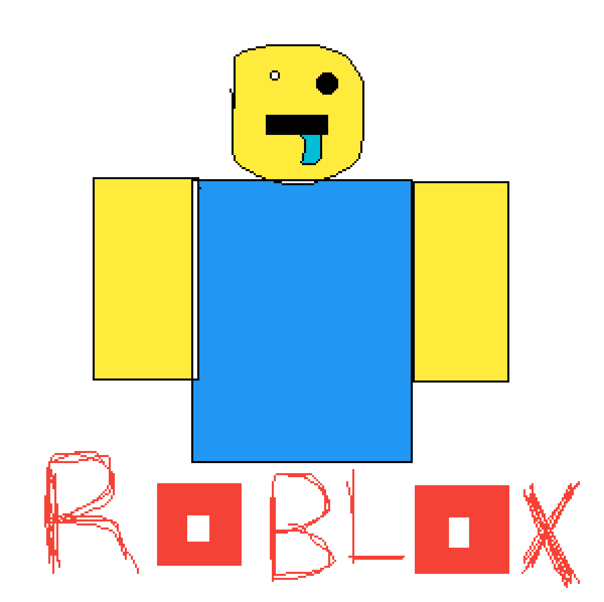 Roblox NOOB smile PNG