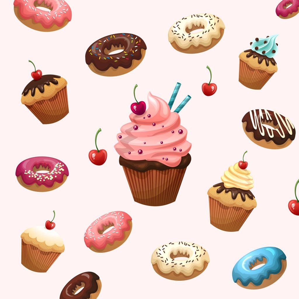 Иллюстрации кондитерских изделий