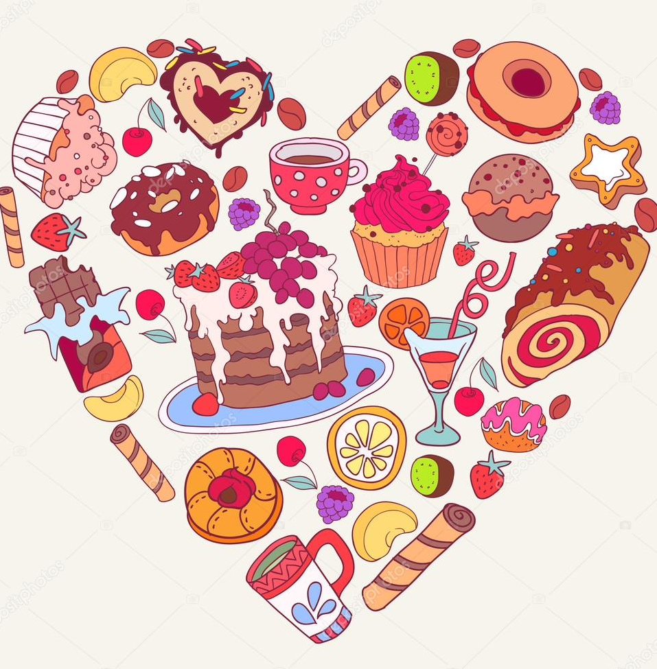 Узор из сладостей