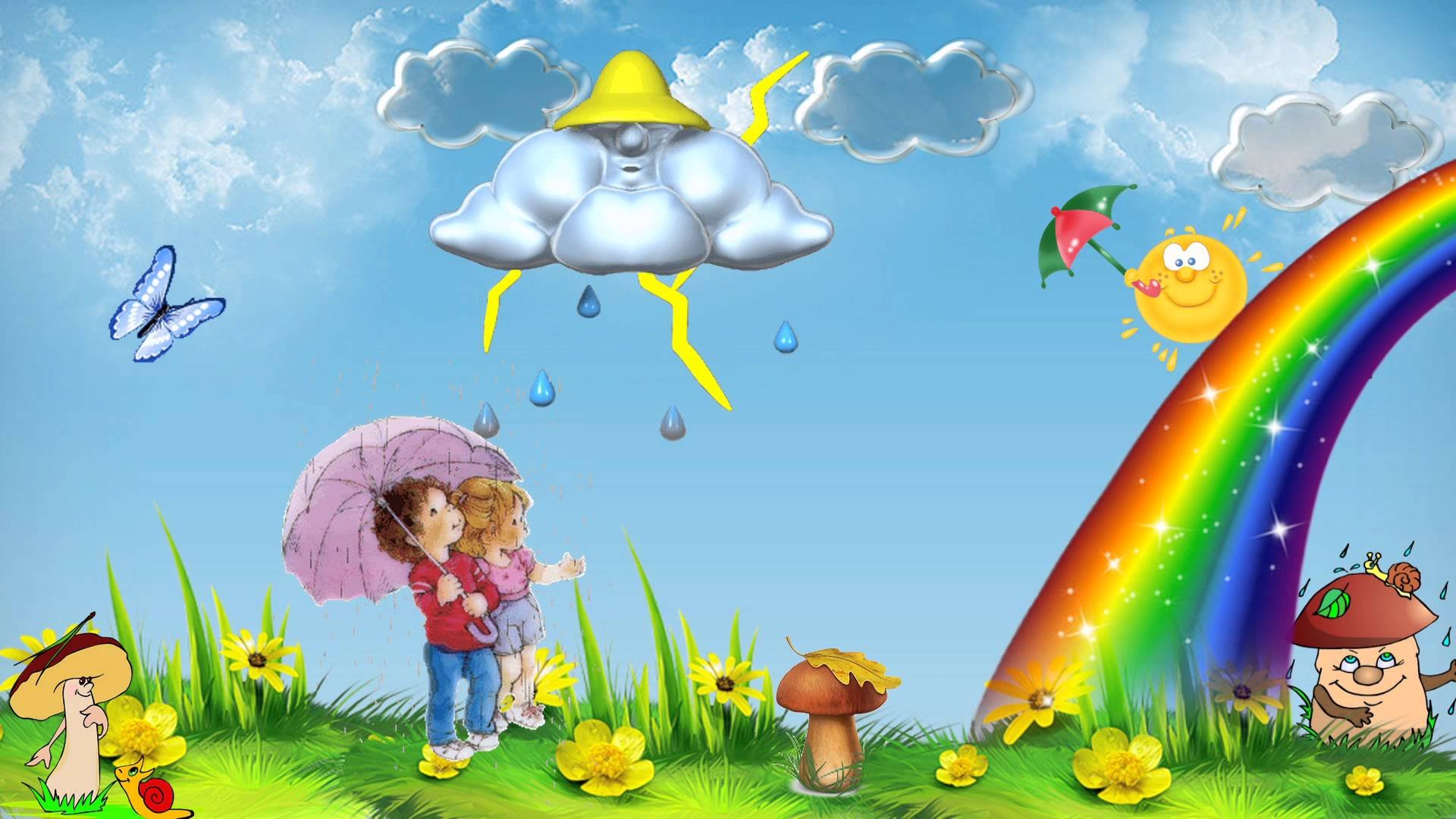 Дождик картинки для детей. Летний рисунок для детей. Картина лето для детей. Сказочное лето. Лето иллюстрация для детей.